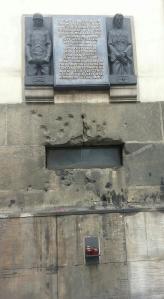 Memorial to Czech parachutists, Including Gabcik and Kubis, killed in battle with SS